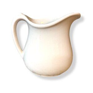 Tepco Ironstone USA Pitcher 1940's 1/2 Gallon 6" Vintage Farmhouse Cottage